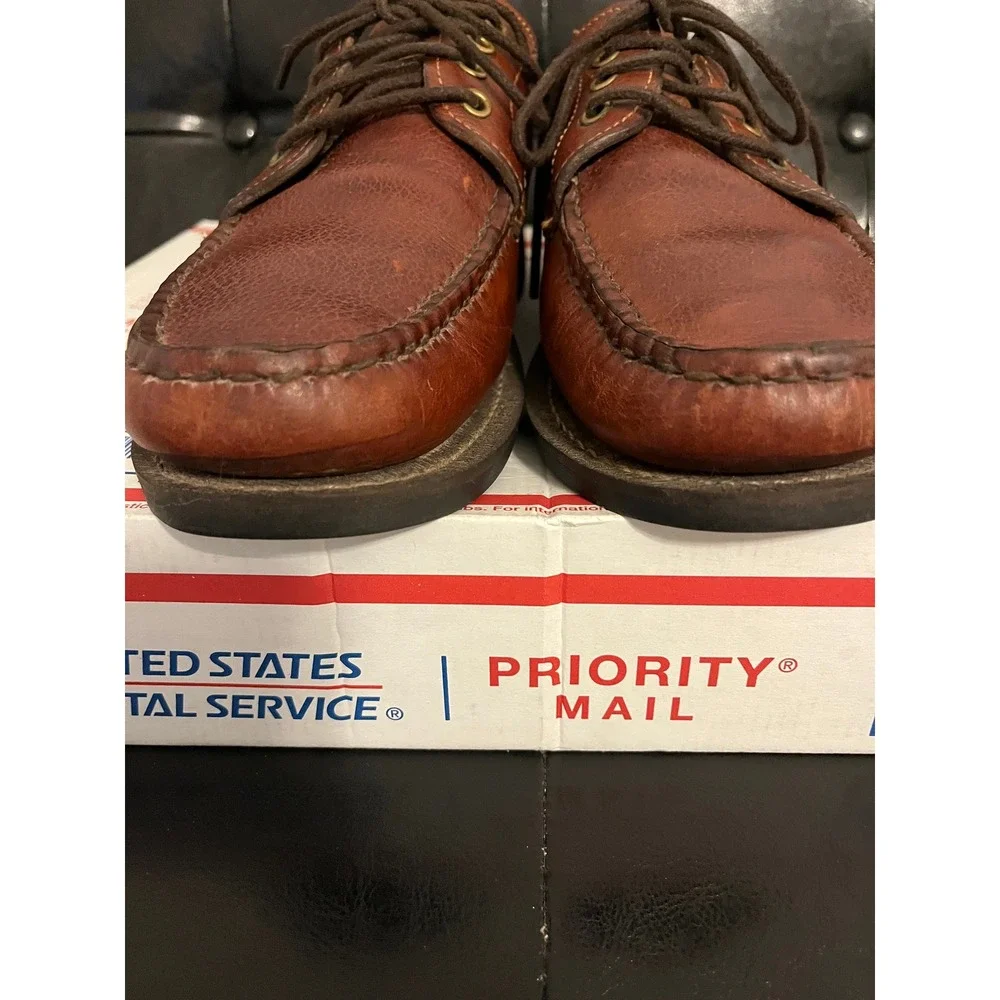 Orvis Brown Leather Moc Toe‎ Oxfords